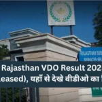 Rajasthan VDO Result 2025