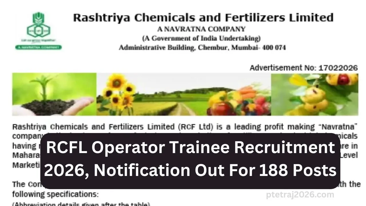 RCFL Operator Trainee Recruitment 2026
